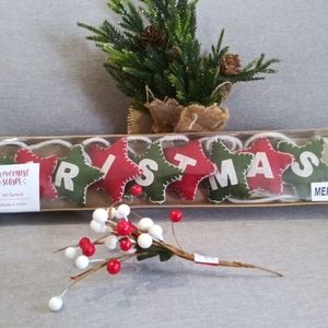 6 ft. Merry Christmas Garland